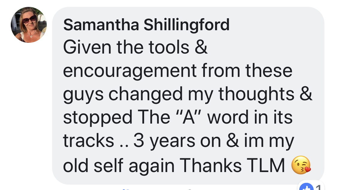 Client testimonial