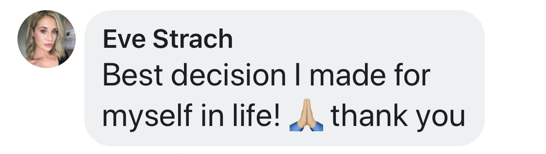Client testimonial