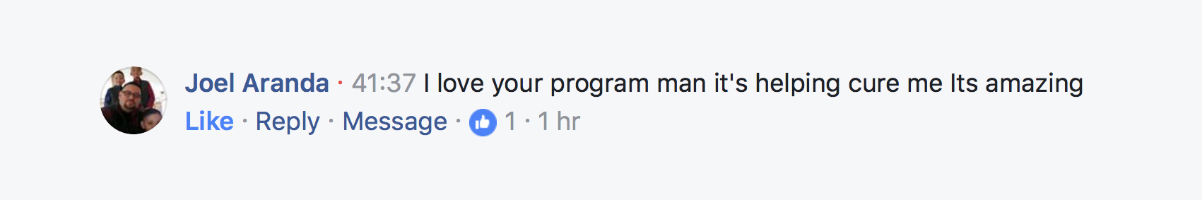 Client testimonial