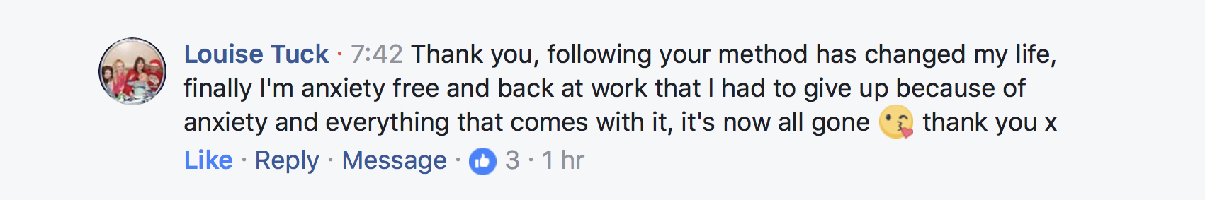 Client testimonial